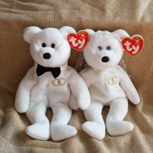 TY "MR" & "MRS" RETIRED BEANIE BABY